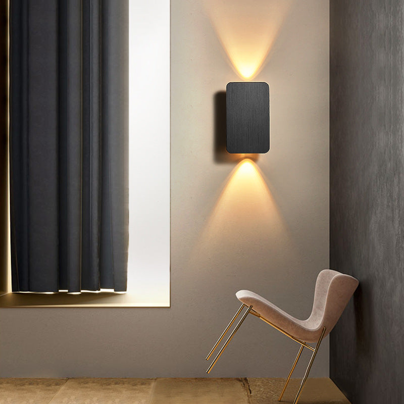 Binnen Rechthoekige LED Wandlamp - Modern Metalen Ontwerp