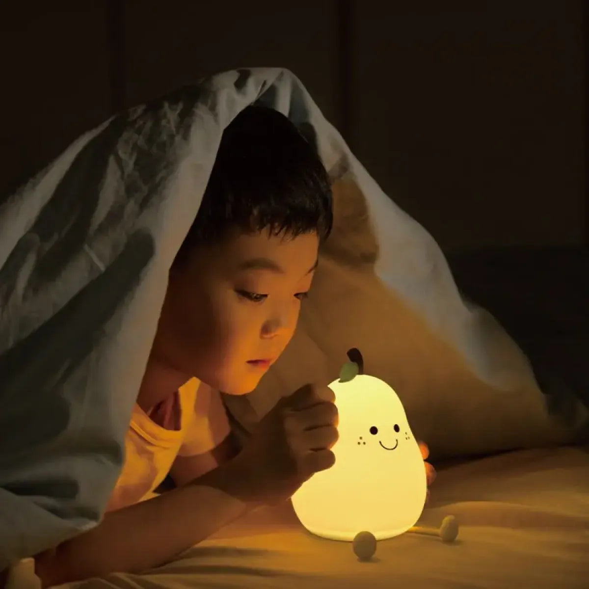 Siliconen Peer Nachtlampje – Aanraak-Dimbare Bedlamp