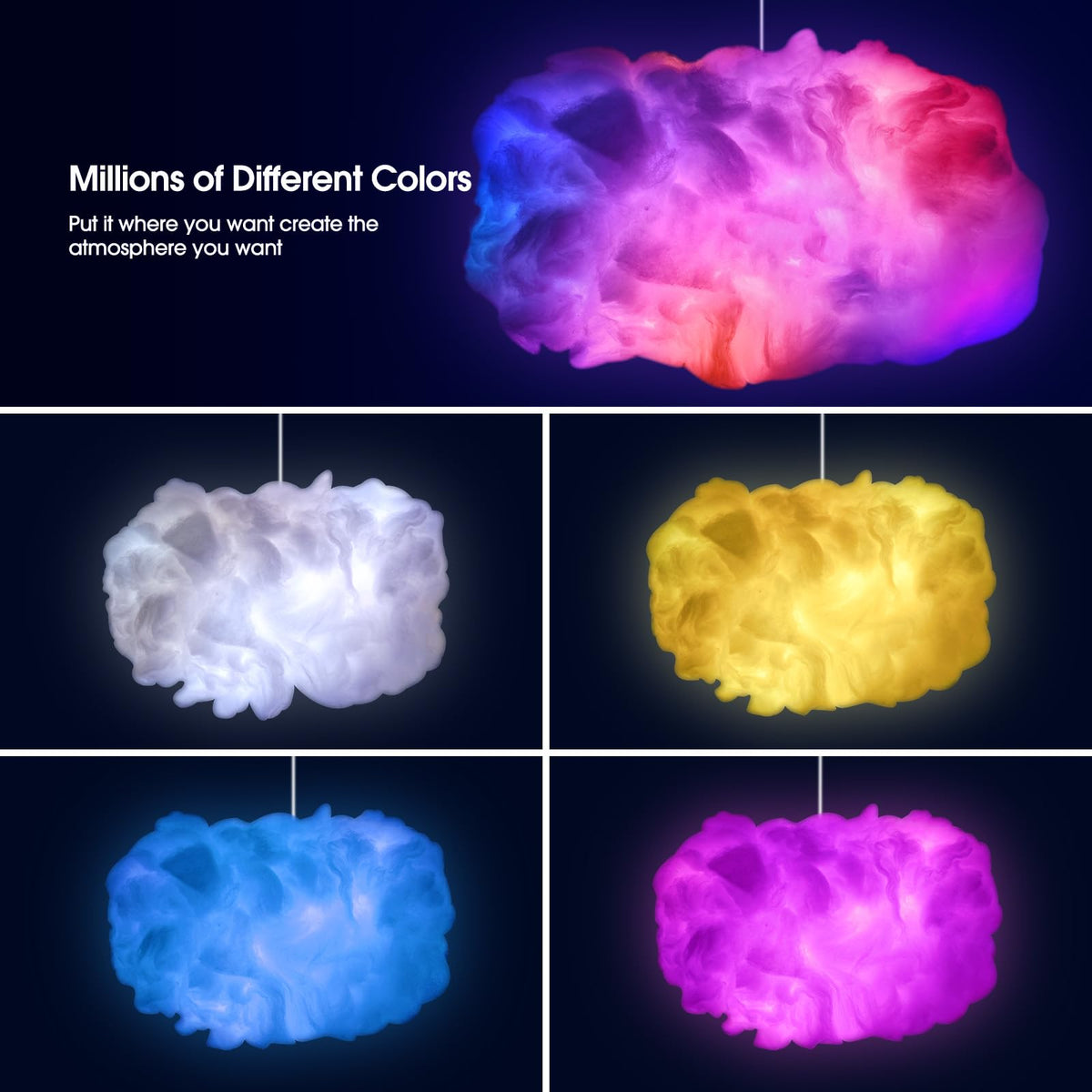 Dream Cloud Light – Muzieksynchrone RGB LED Lamp