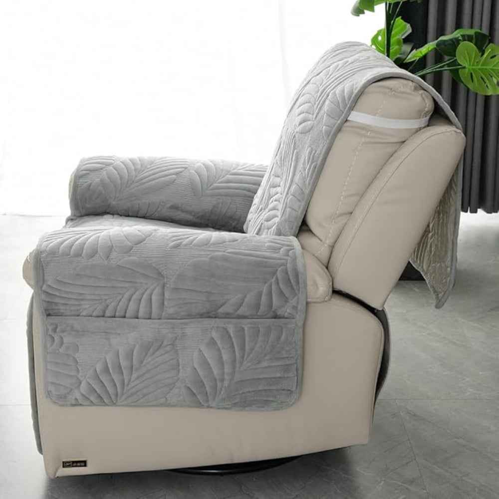 Recliner Sofa Covers : Relaxfauteuilhoes Bladpatroon Antislip - 6 Kleuren Universele Bescherming in van Casa & Beyond
