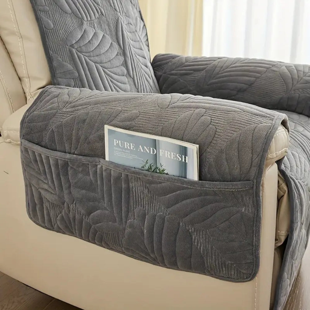Recliner Sofa Covers : Relaxfauteuilhoes Bladpatroon Antislip - 6 Kleuren Universele Bescherming in van Casa & Beyond