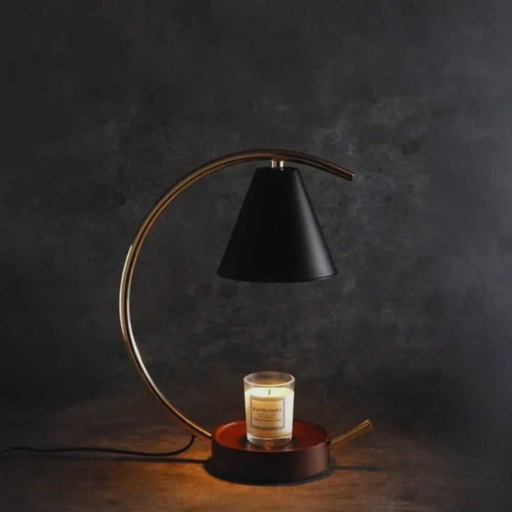 Moonveil Wasbrander Lamp – Elegante Kaars & Wasmelt Warmer