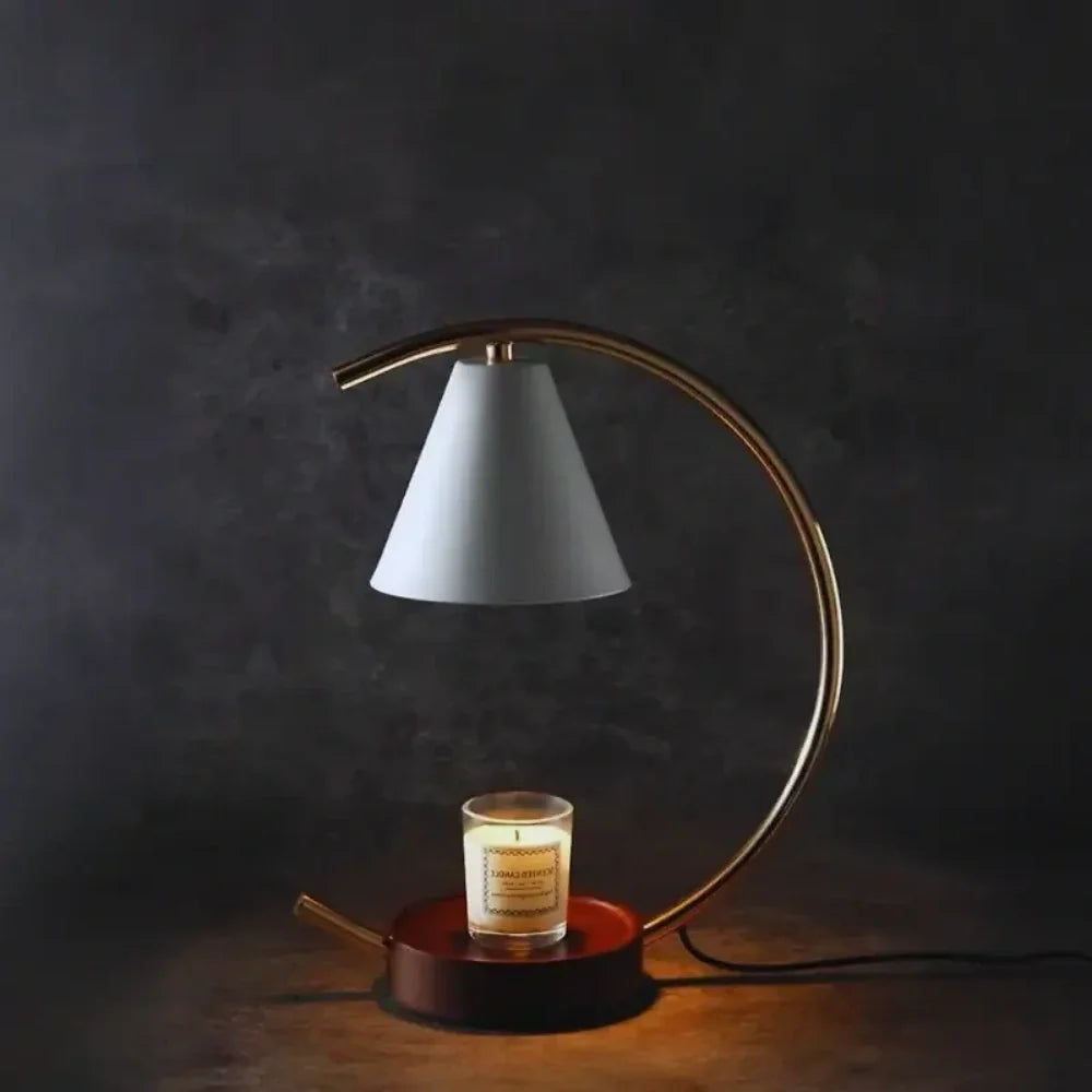 Moonveil Wasbrander Lamp – Elegante Kaars & Wasmelt Warmer