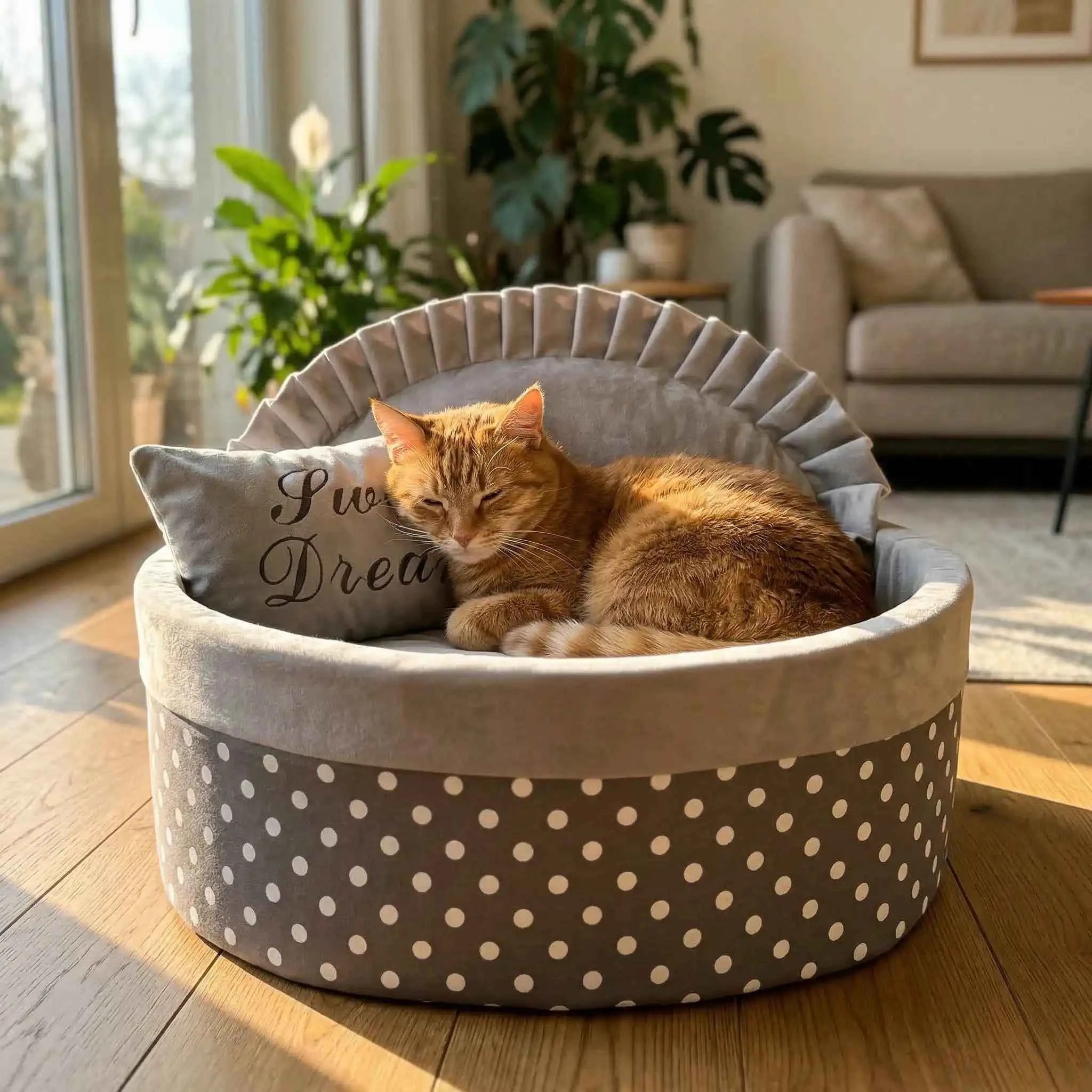 Pet Bed : Milo Dot | Warm en comfortabel wintermatras voor huisdieren in van Pantino