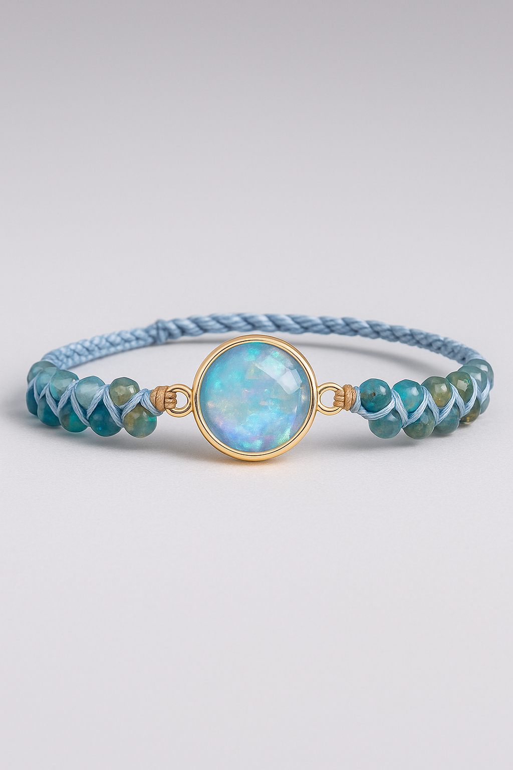 Bracelet : Armband Blauw - Hypnotising Opaal in van Pantino