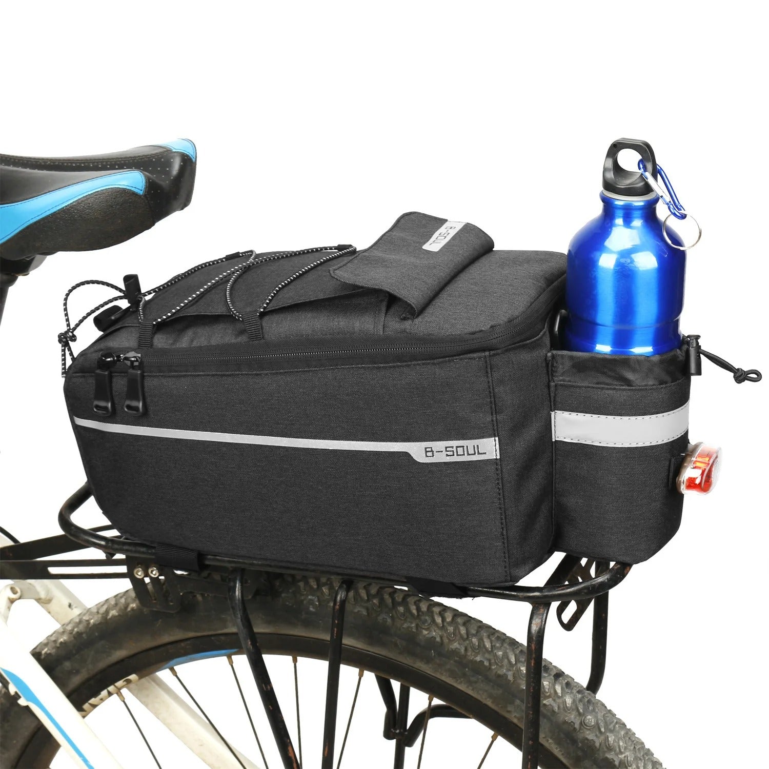 outdoor equipment : Waterdichte Fietskoeltas Zwart - 20L Achterrek Fietstas met Isolatie in van Pantino