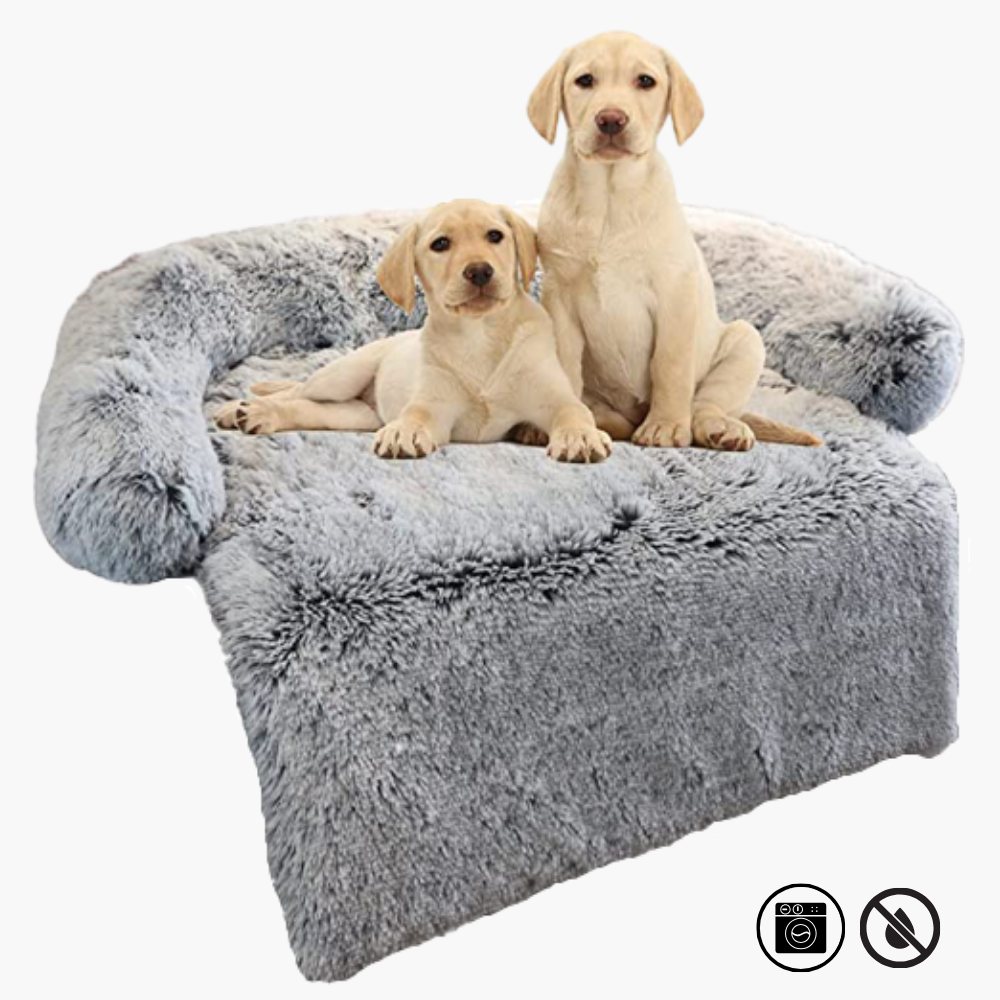 pets : Pluizig Hondenbed Grijs - Bank Bescherming Comfortabel - Pluche in van Pantino