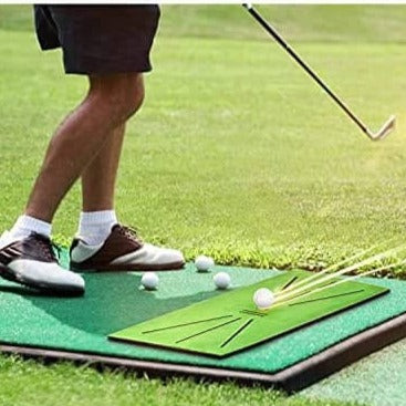 outdoor equipment : Golf Swing Oefenmat - Swing Training Overal - Draagbaar in van Pantino