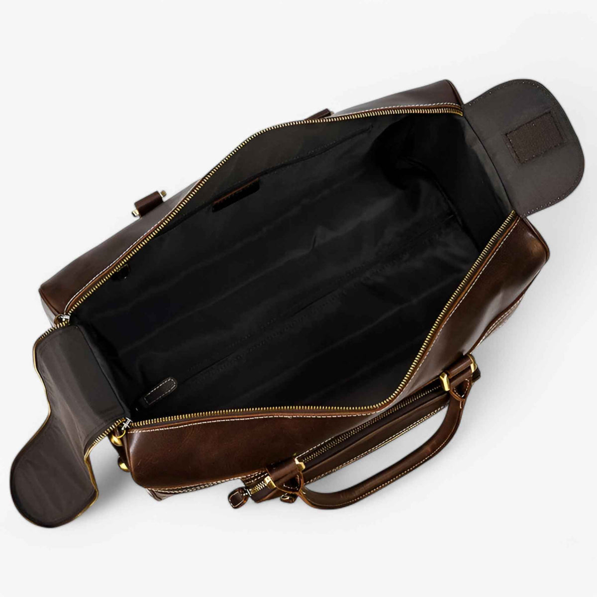 Bags : Vintage Bruine Leren Reistrolley, Handbagage Heren/Dames, Cabine/Groot in van Pantinoshop