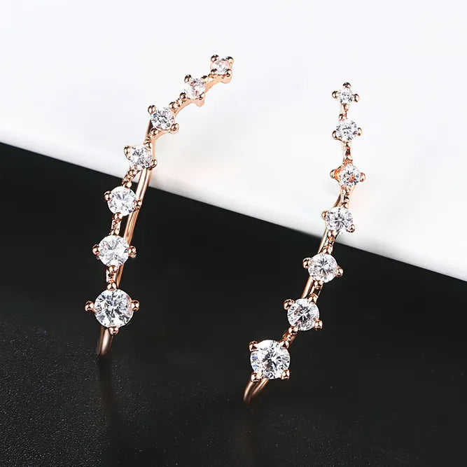 Earrings : Diamanten Oorbellen met Zeven Sterren Dames - Goud in Goud van Pantino