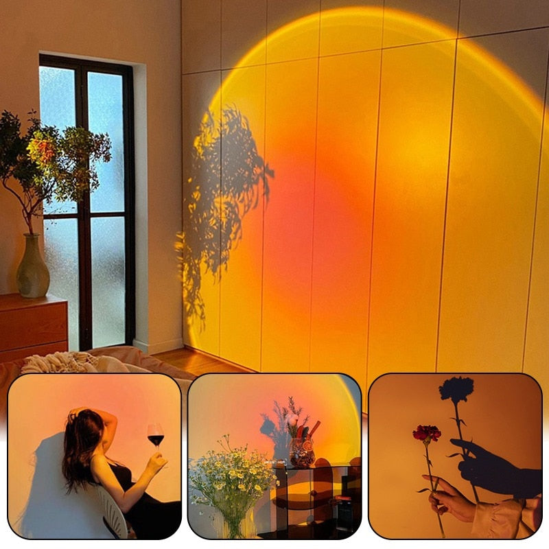 Zonsondergang Projectielamp – Regenboog Prisma Sfeerlicht