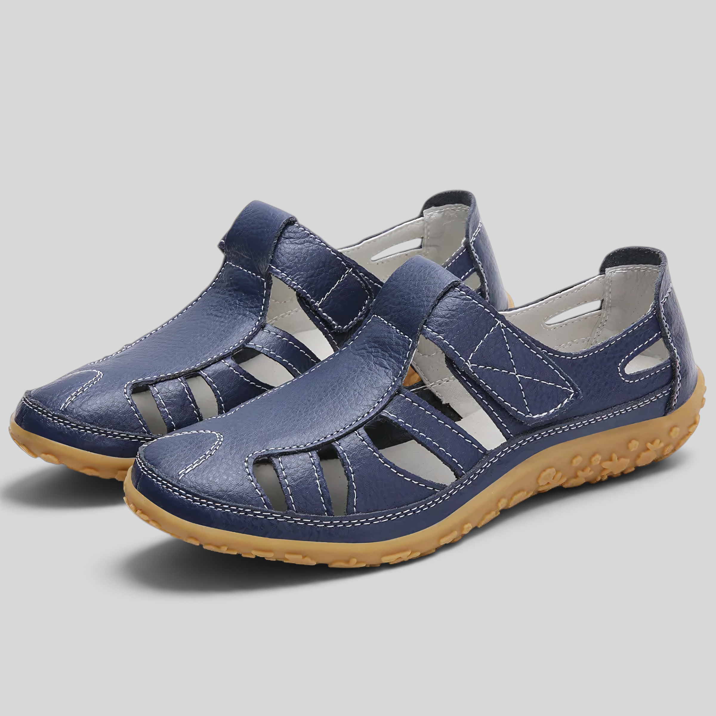 image_ai : Dames Sandalen - Orthopedisch, Anti-slip & Comfortabel in Marineblauw van Jeecey