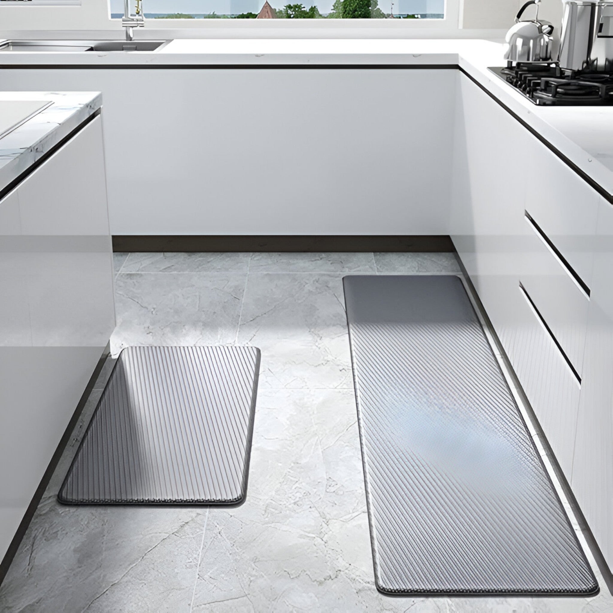 home & garden : Antislip Keukentapijt Katoen Rood - Wasbaar & Duurzaam Vloerkleed in van Pantino