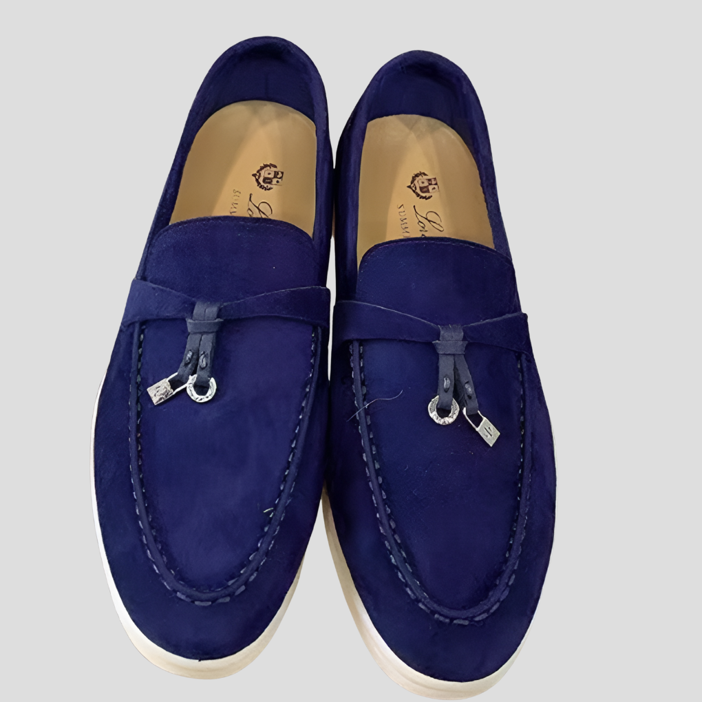 Fashion : Dames Loafers - Elegant, Comfortabel & Veelzijdige Stijl in Blauw van Jeecey