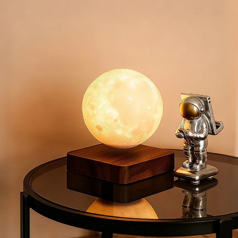 EtherealOrbit Zwevende Lamp – Magnetisch Zwevend Maan & Saturnus Licht