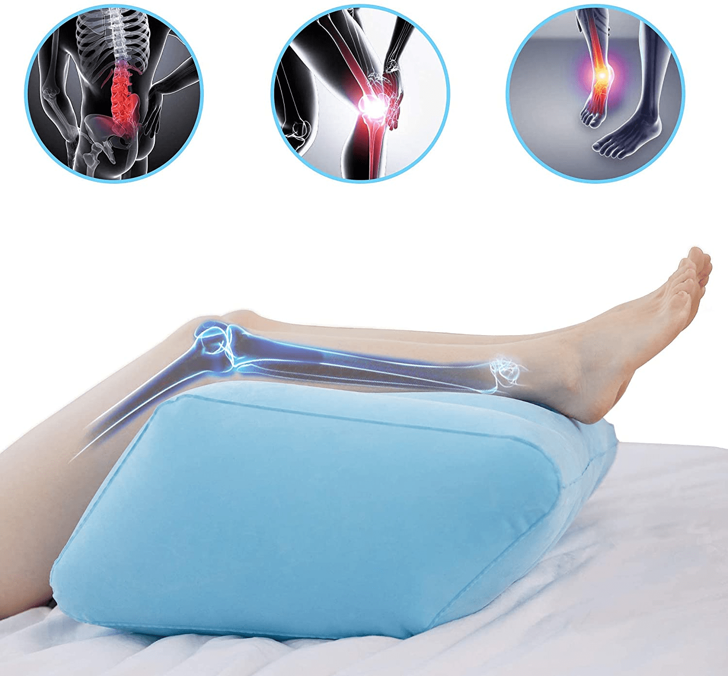 home & garden : Beenverhogingskussen RelaxoLegs - Draagbaar & Comfortabel Kussen voor Benen & Voeten in van Pantino