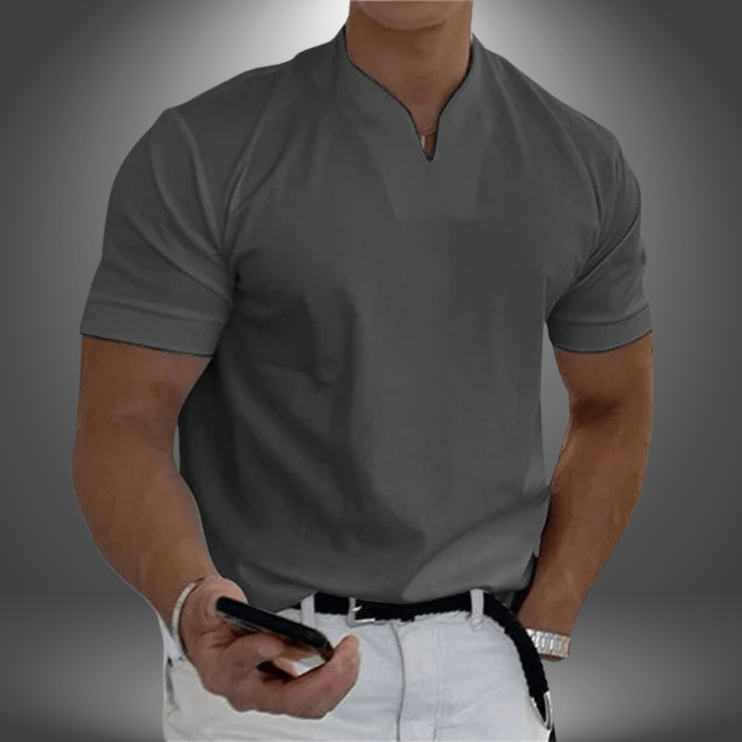 Men > Shirts > T-Shirt : Dominic V-Neck Tee – Slank T-shirt voor heren in van Pantinoshop