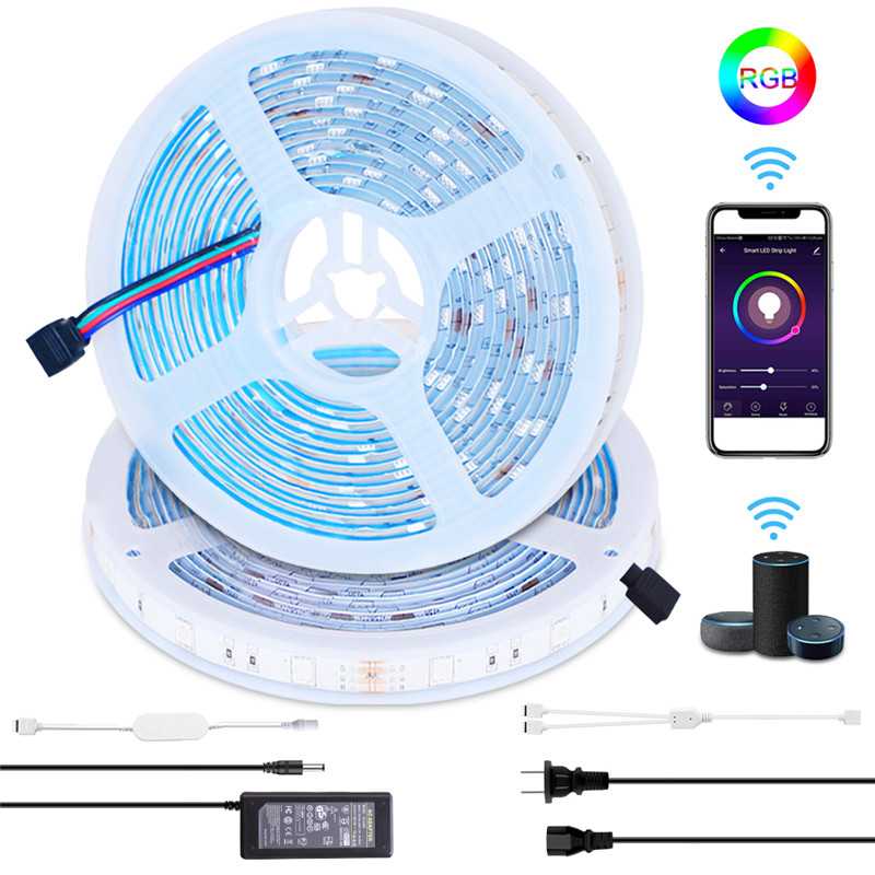 WiFi Smart RGB LED Strip Verlichting – 10m Waterdicht