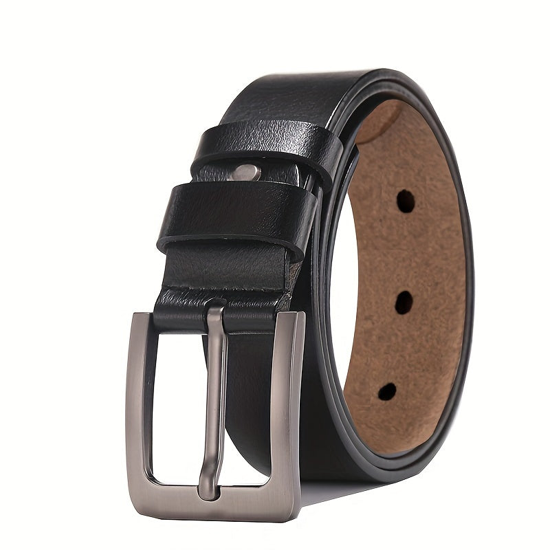 Men's Belt : Elegante Herenriem van Echt Kalfsleer Oro Made in Italy in Nero van Pantinoshop