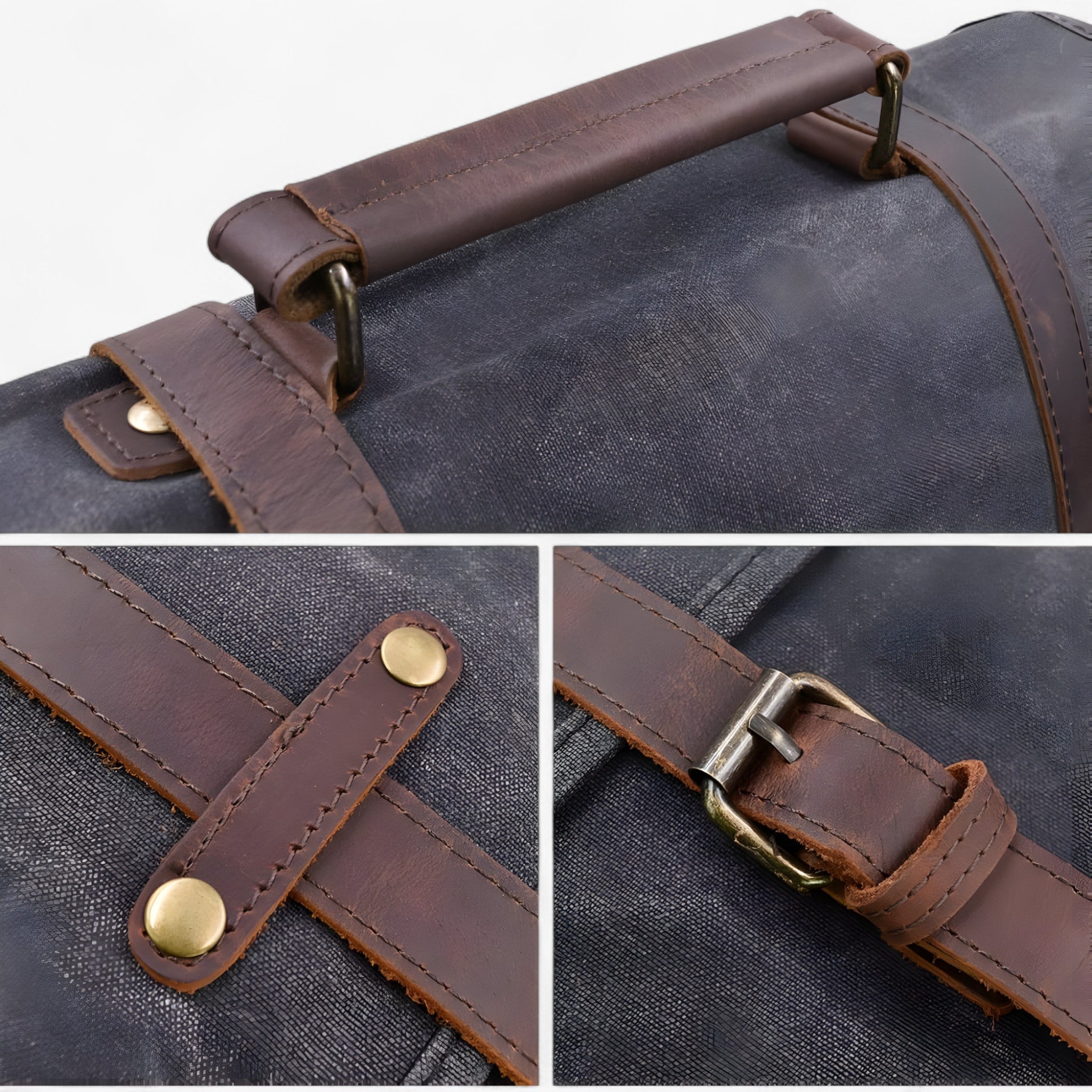 Bags : Heren schoudertassen, aktetas, laptoptas, waterdicht, canvas, groot, werktas, schoudertas, heren, vintage, 15,6 in van Pantinoshop