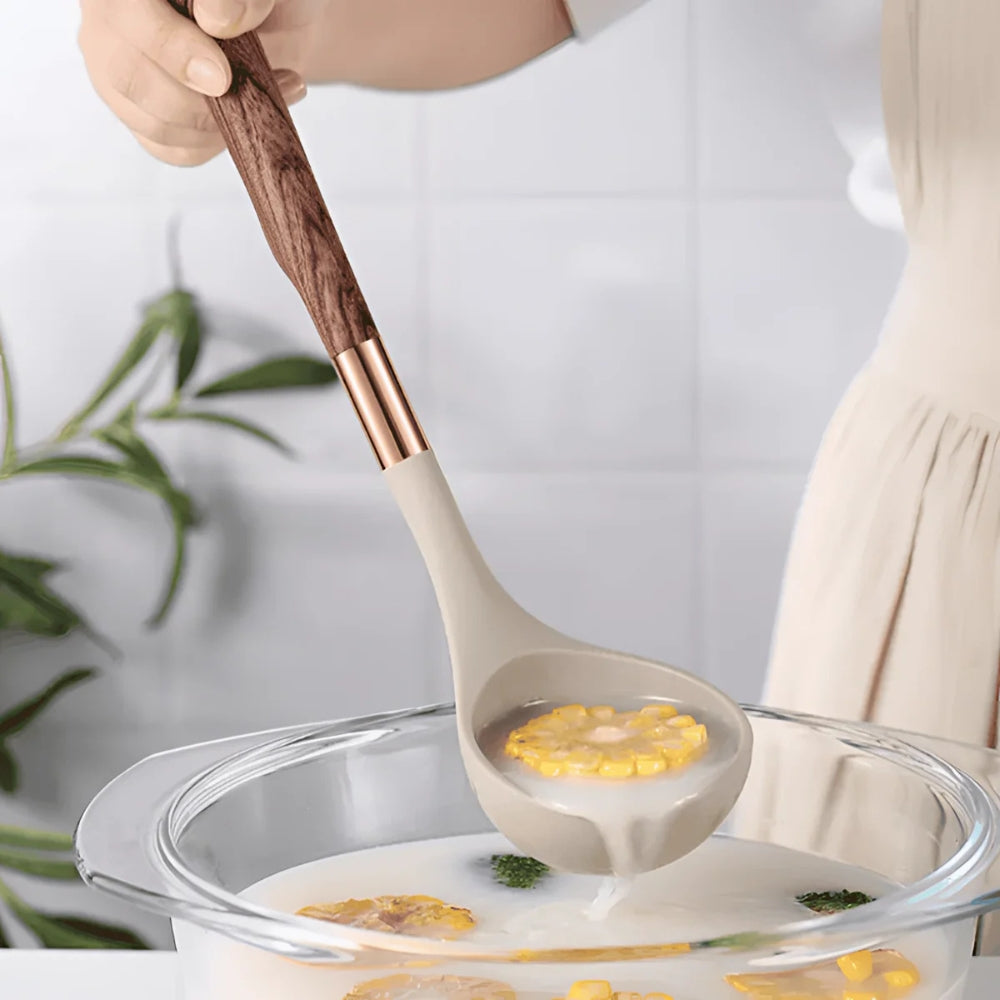 Cooking Utensils : Kookgerei Set Siliconen 10-Delig - Hittebestendig Ergonomisch Handvat Keuken in van Casa & Beyond