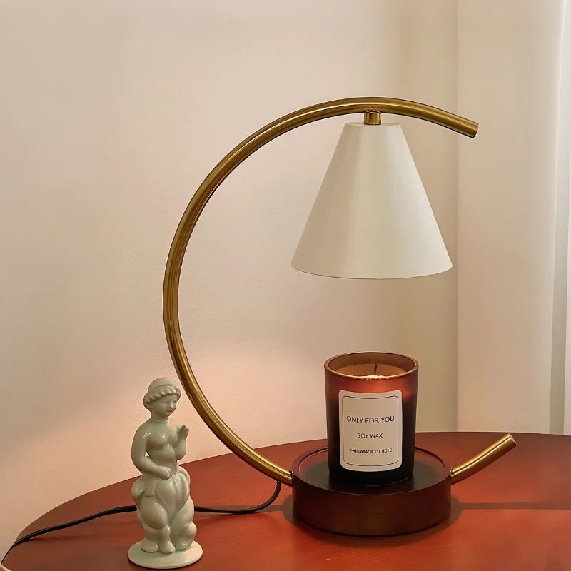 Moonveil Wasbrander Lamp – Elegante Kaars & Wasmelt Warmer