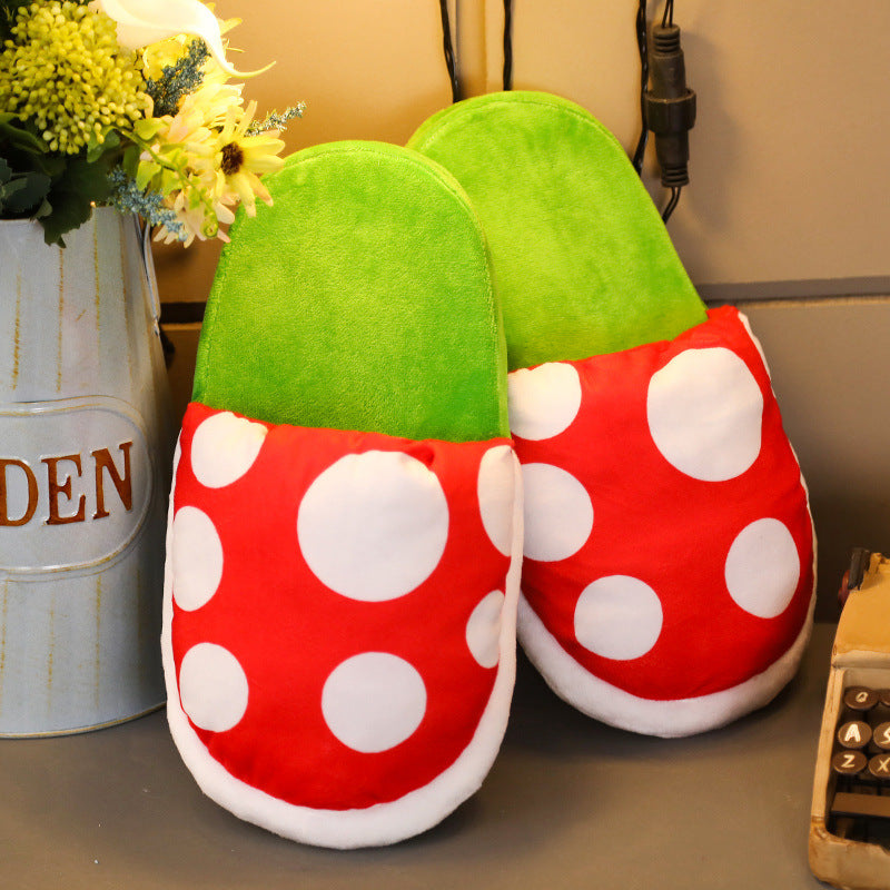 other : Pluche Pantoffels - Grappig Piranha Design Warm - Pluche in van Pantino