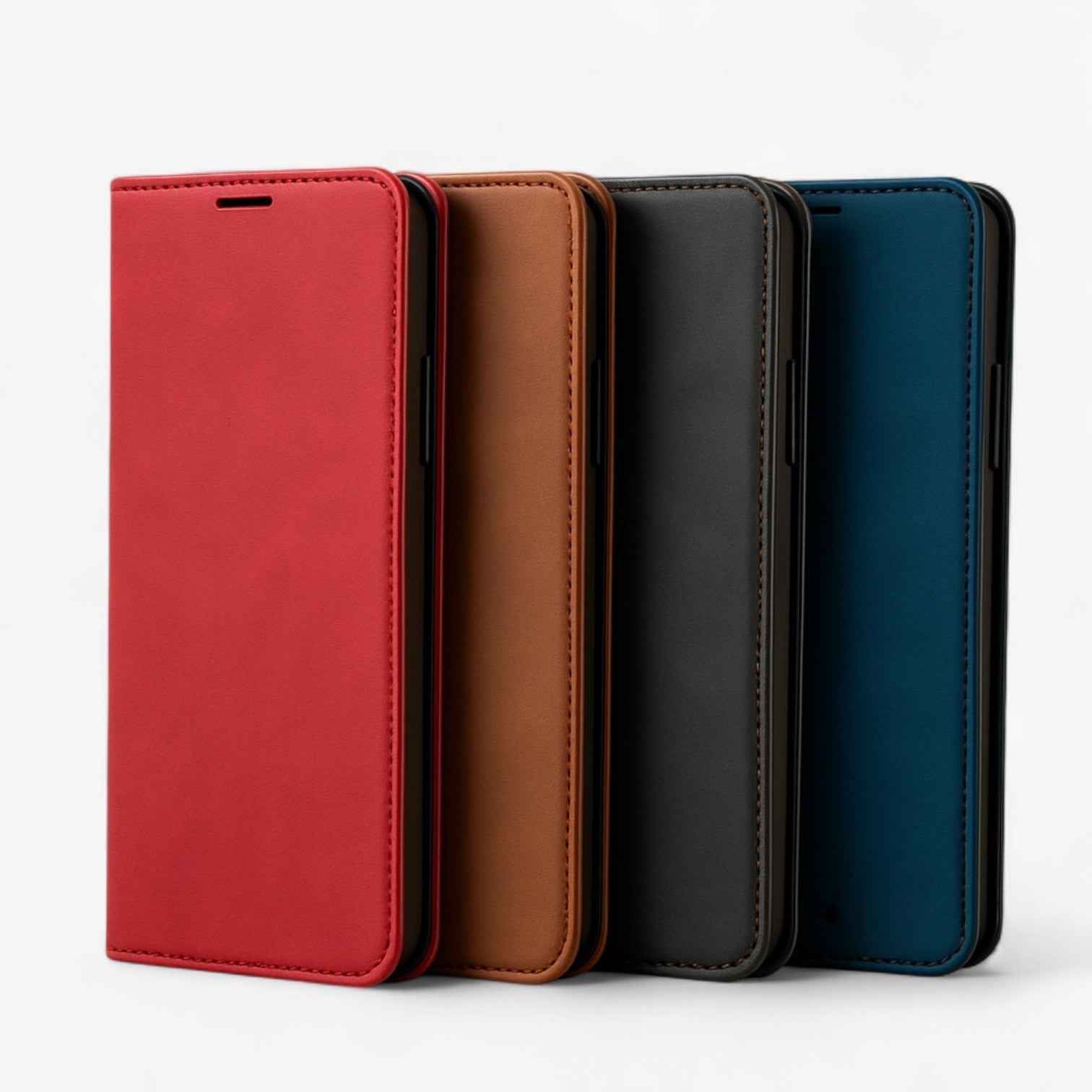 Phone Case : Magnetische Leren Etui in van Pantino