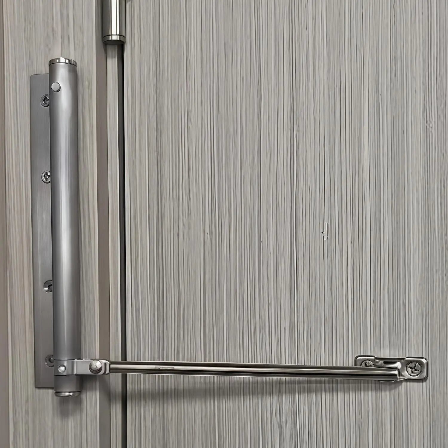 Deursluiter voor Binnendeuren - Hydraulisch, Zilver-Zwart