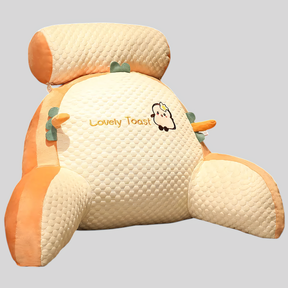 Home & Garden > Home Décor > Cushions & Pillows > Support Cushions > Backrest Pillows : Comfortabel Wigkussen voor Rug en Nek - Diverse Stijlen, Katoenen in Toast van Mivoza