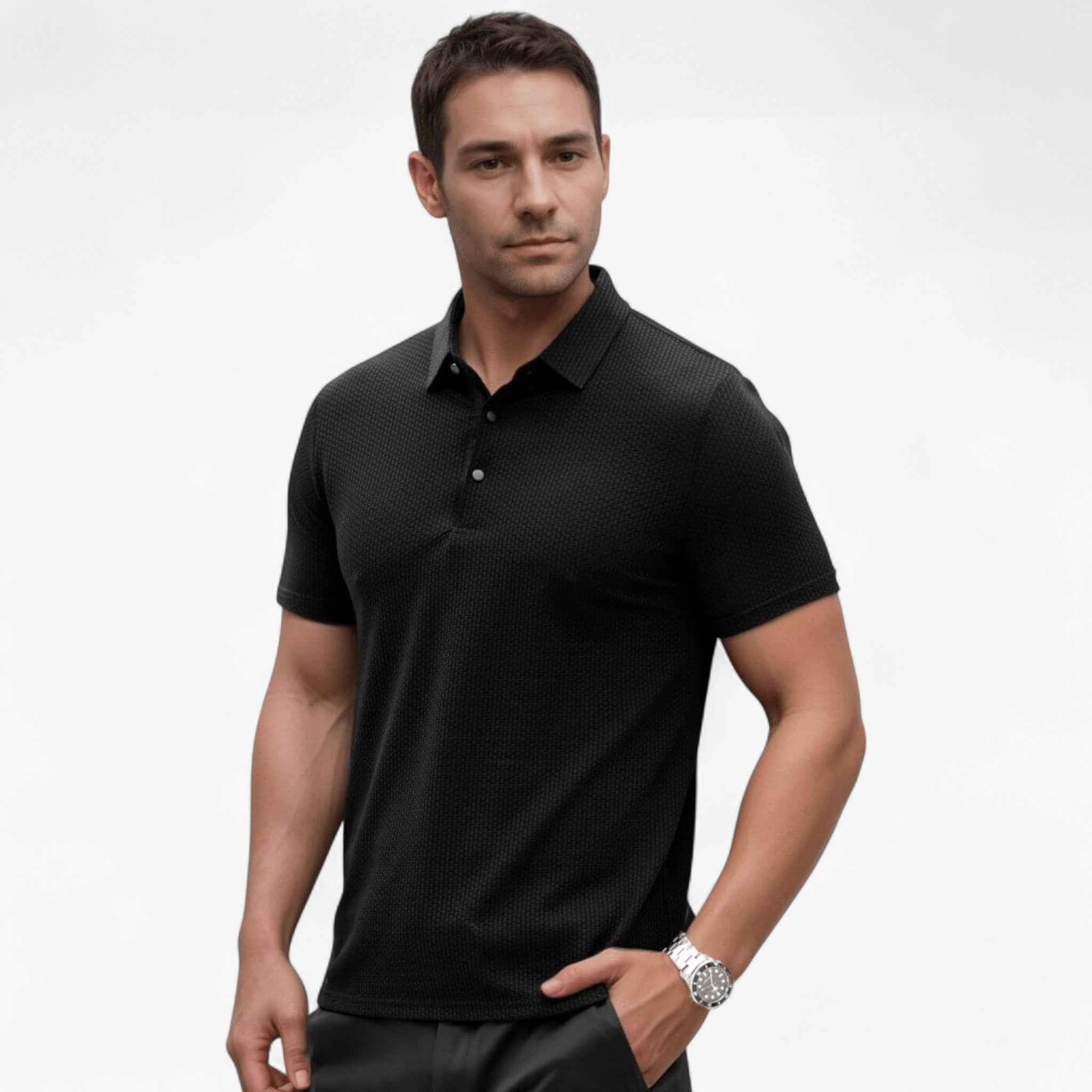 Men's Top Clothes : Polo Heren Ademend van Zacht Katoen met Korte Mouwen voor de Zomer in van Pantinoshop
