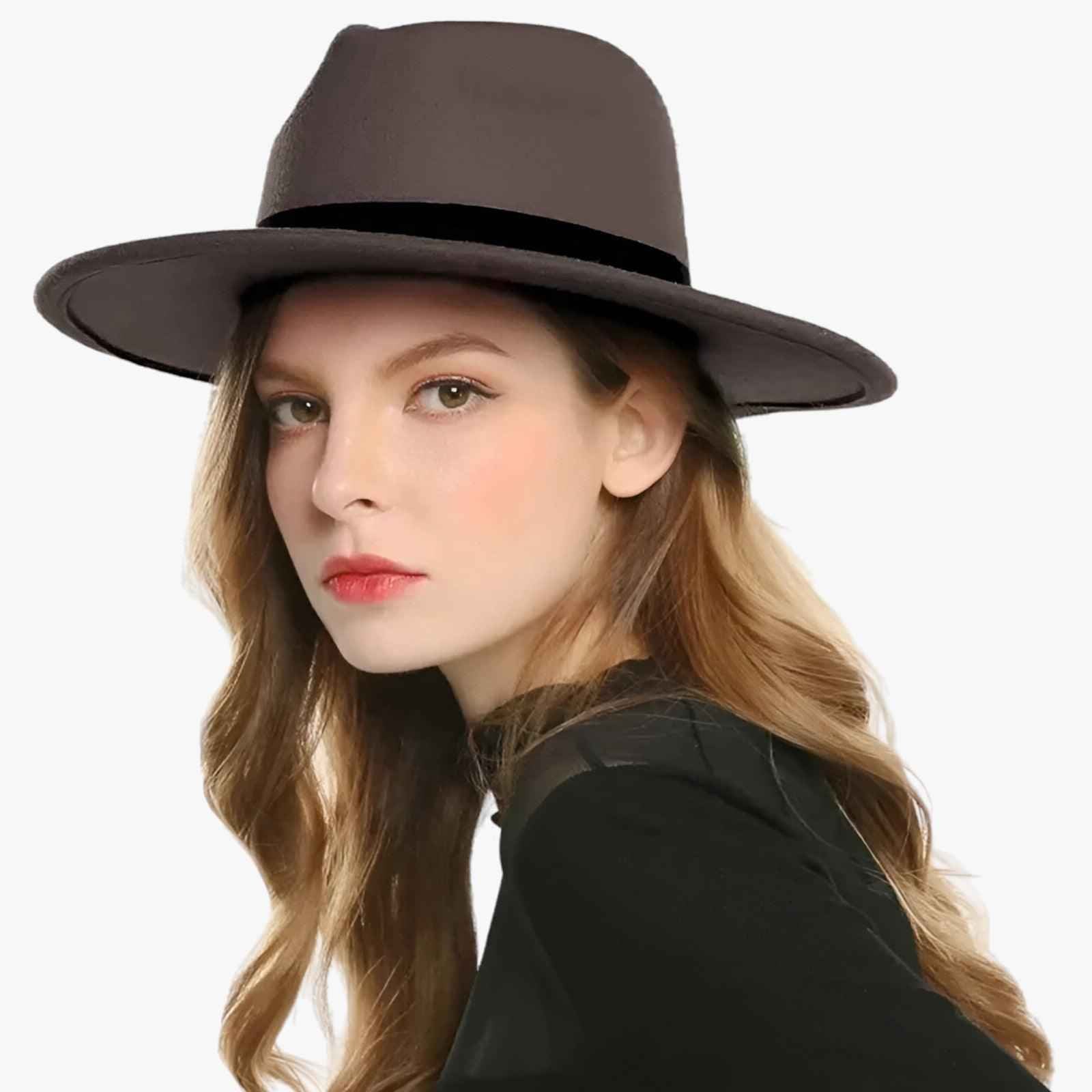 Cappelli : Heren Fedora Hoed van Wol Donkergrijs Elegant - Klassiek en Veelzijdig in van Pantinoshop