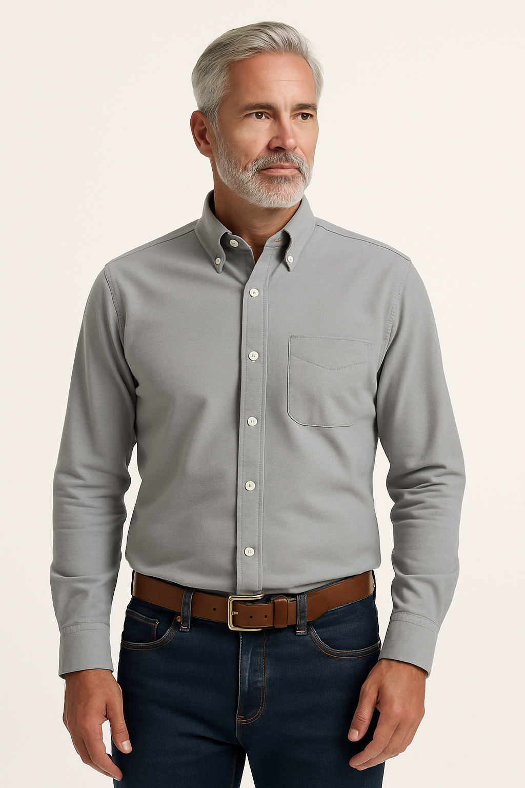 Klassiek katoenen overhemd met lange mouwen - Tijdloze stijl in verschillende kleuren