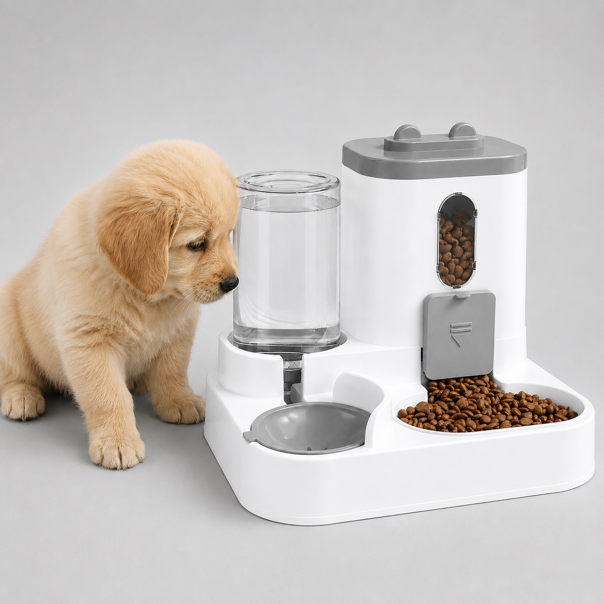 pets : Automatische Kattenvoerbak met Waterreservoir – 2-in-1 Voer- en Drinkbak, 1,6 L in van Pantinoshop