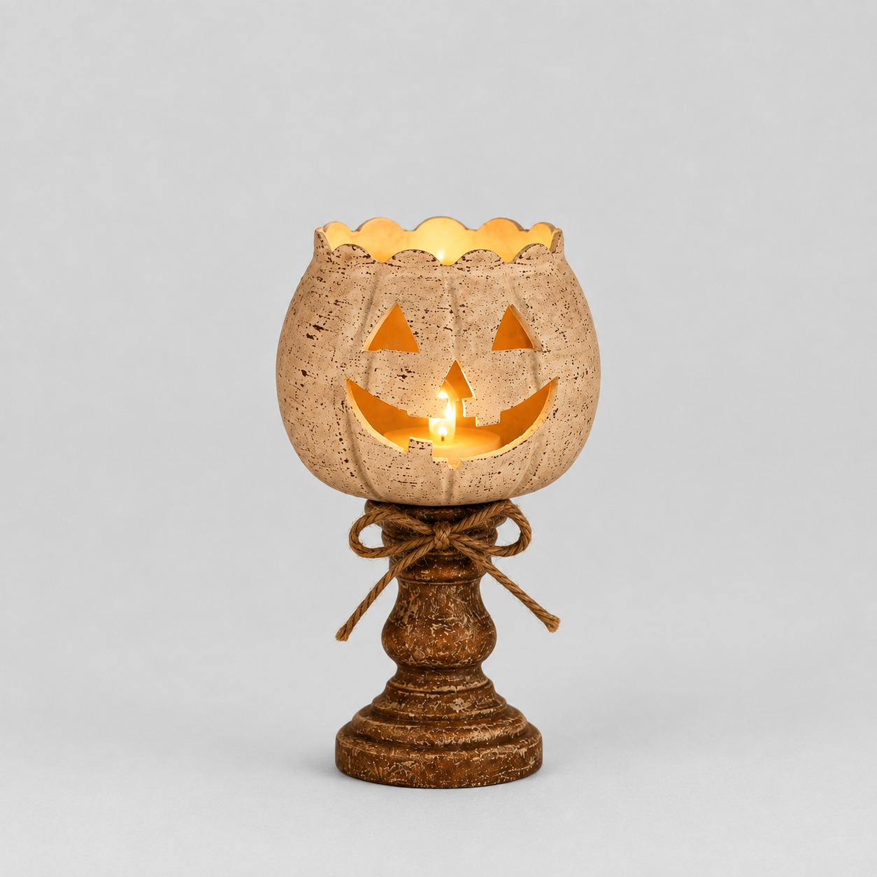 Gifts – Seasonal – Halloween : Halloween Pompoen LED Decoratie met Elektronische Kaars – 12/15/18 cm in Klein 12cm van Pantinoshop