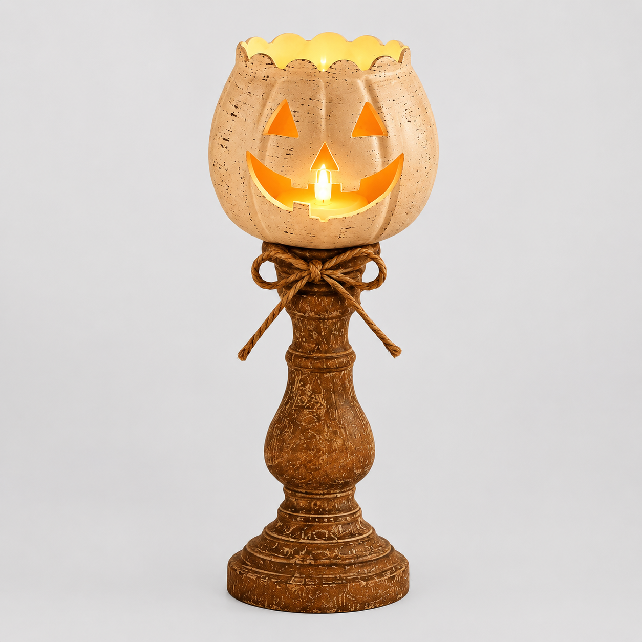 Gifts – Seasonal – Halloween : Halloween Pompoen LED Decoratie met Elektronische Kaars – 12/15/18 cm in Groot 18cm van Pantinoshop
