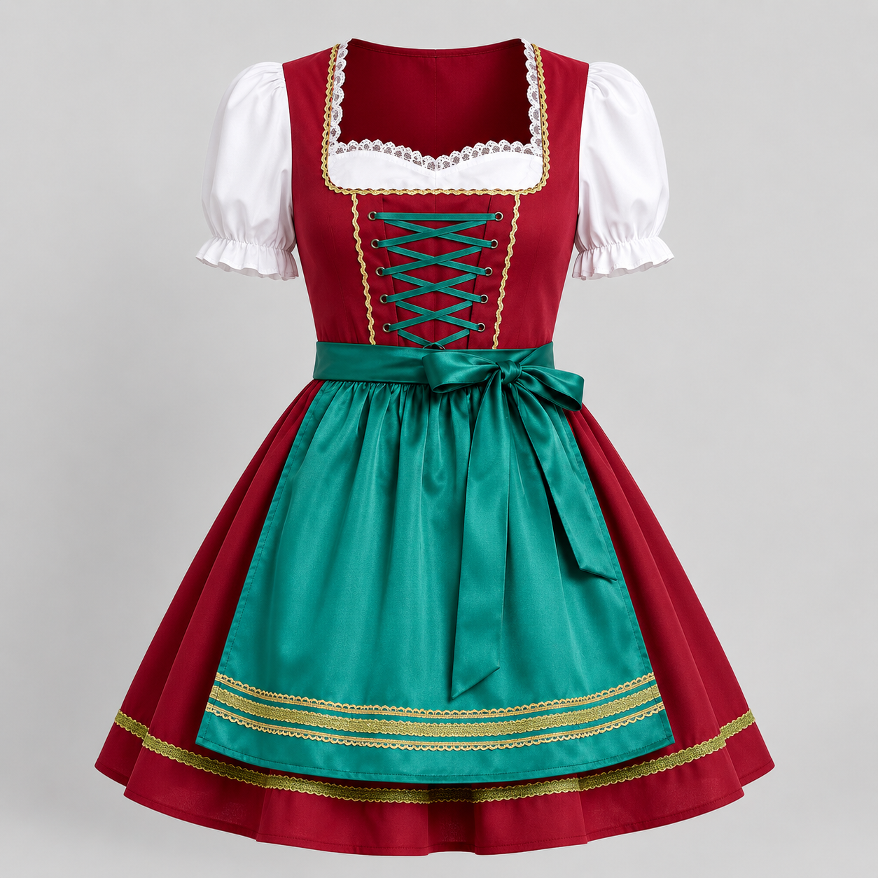Gifts – Seasonal – Oktoberfest : Dames Oktoberfest Jurk met Schort en Veterdetail in van Pantinoshop