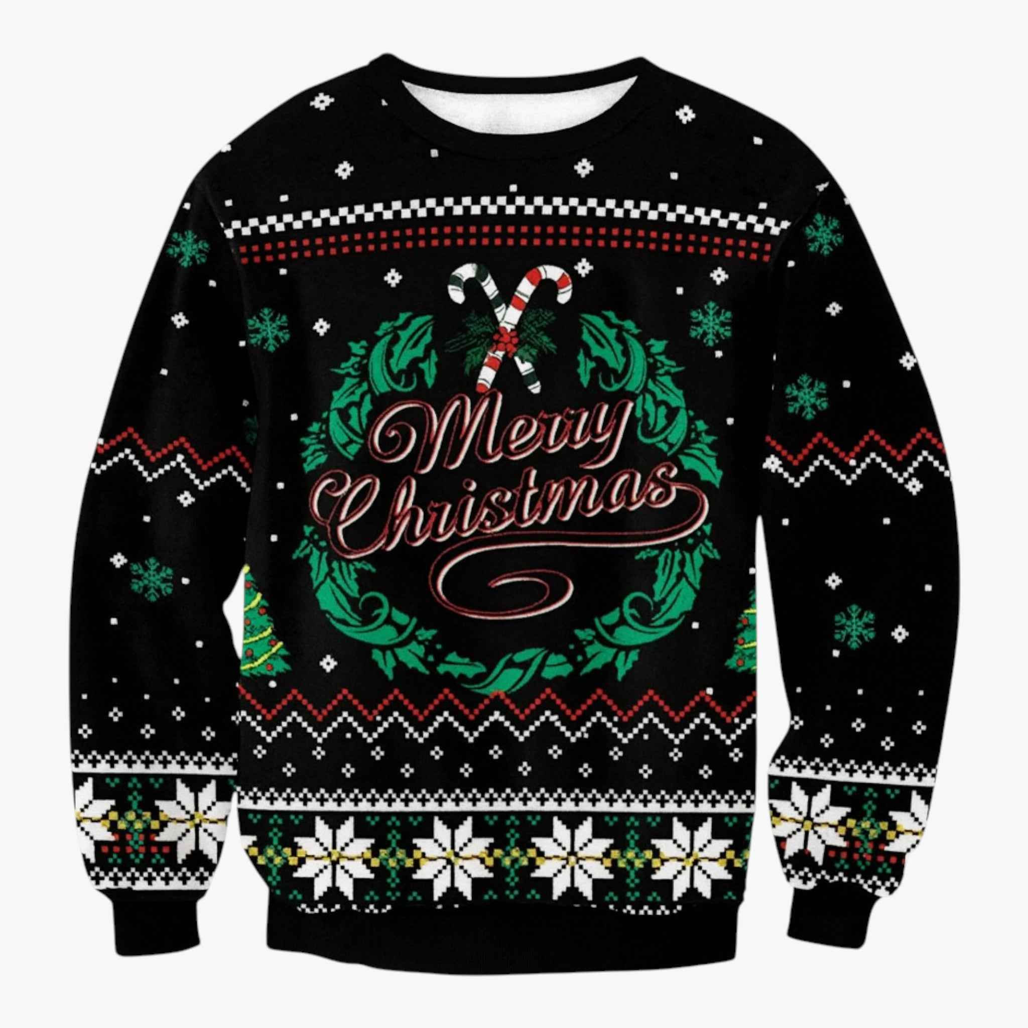 Sweaters : Heren Foute Kersttrui met Rendierprint in Trui 2 van Pantino