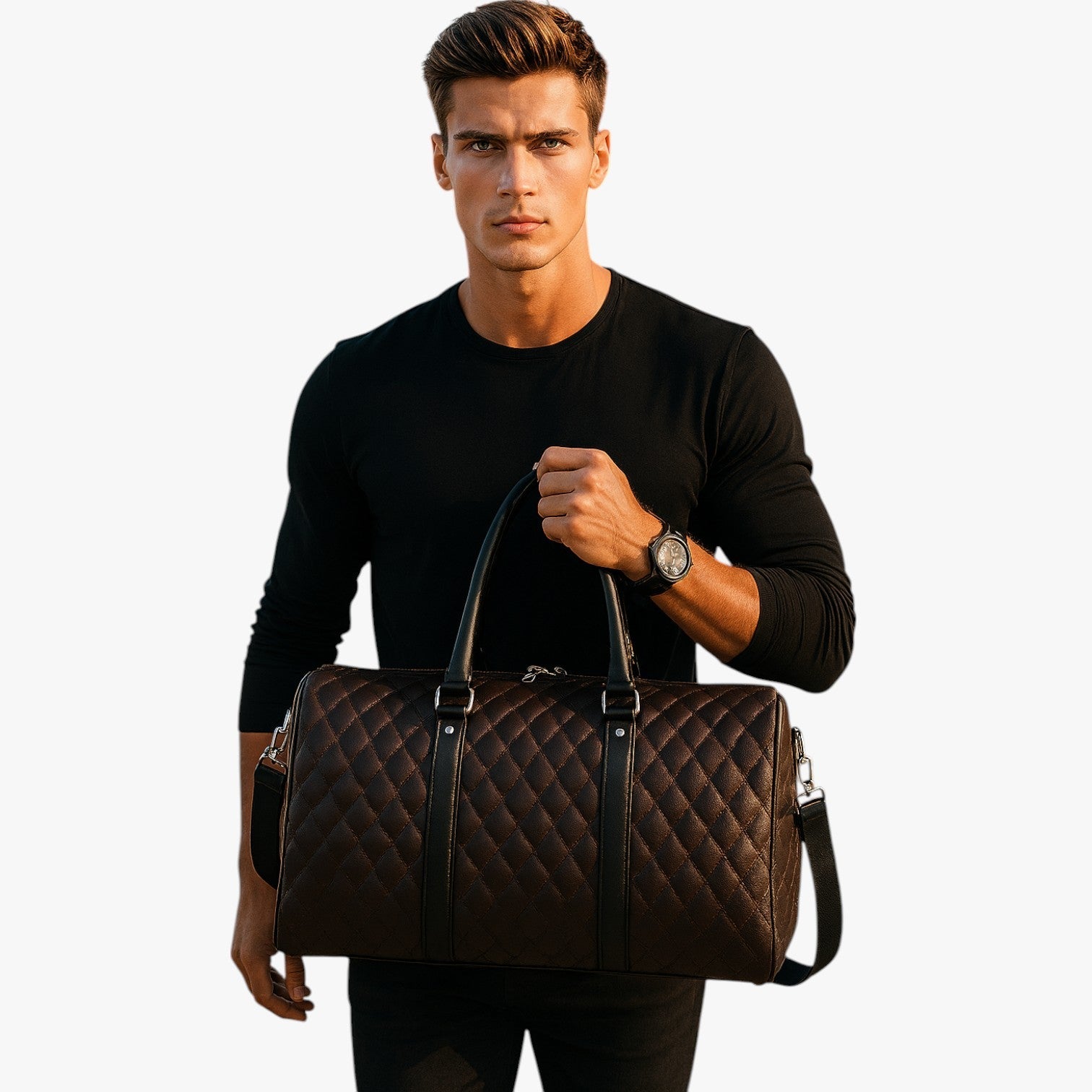 Bags : Leren weekendtas voor heren: en ruim voor elke reis in van Pantinoshop