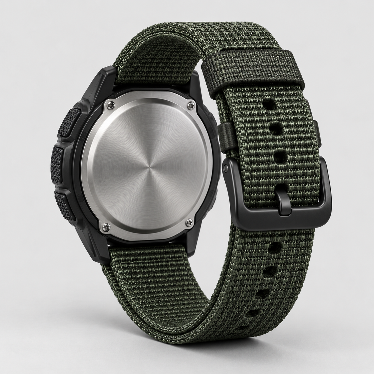 Digitaal Herenhorloge - Waterdicht, Koolstofvezel Look & Kompas