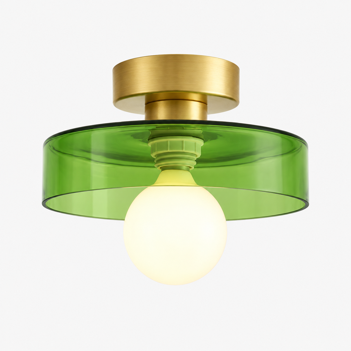 Bauhaus Plafondlamp - Frans-Geïnspireerd Messing Glas Geometrisch