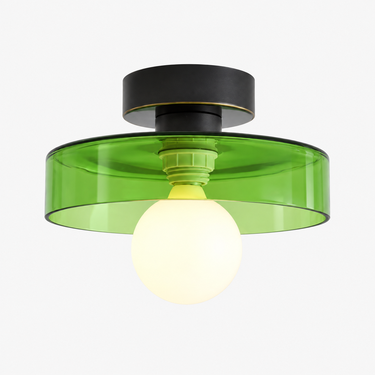 Bauhaus Plafondlamp - Frans-Geïnspireerd Messing Glas Geometrisch