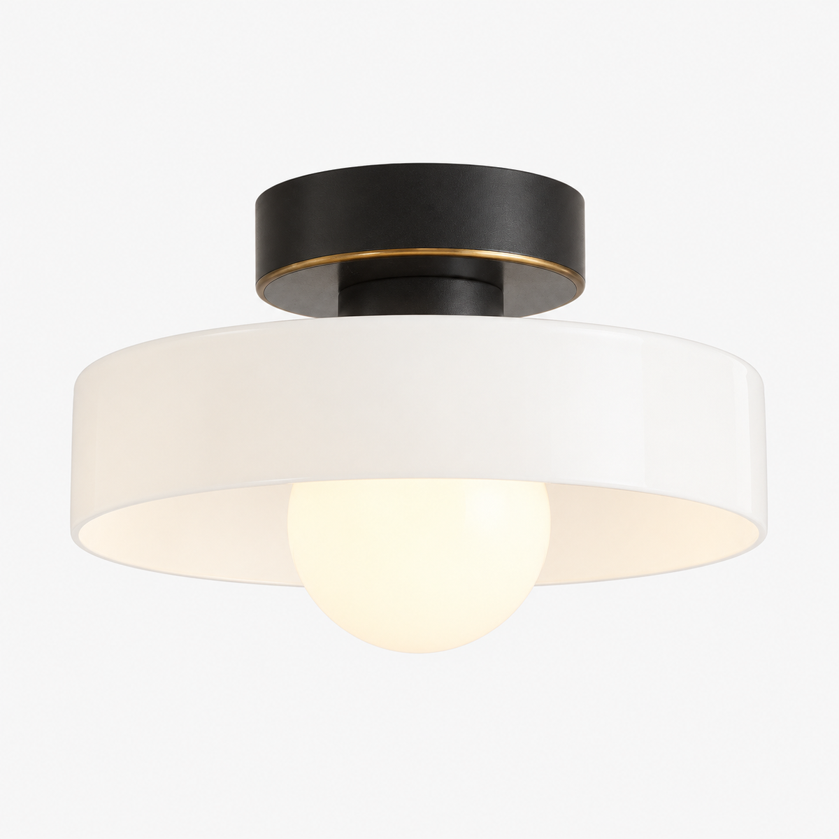 Bauhaus Plafondlamp - Frans-Geïnspireerd Messing Glas Geometrisch