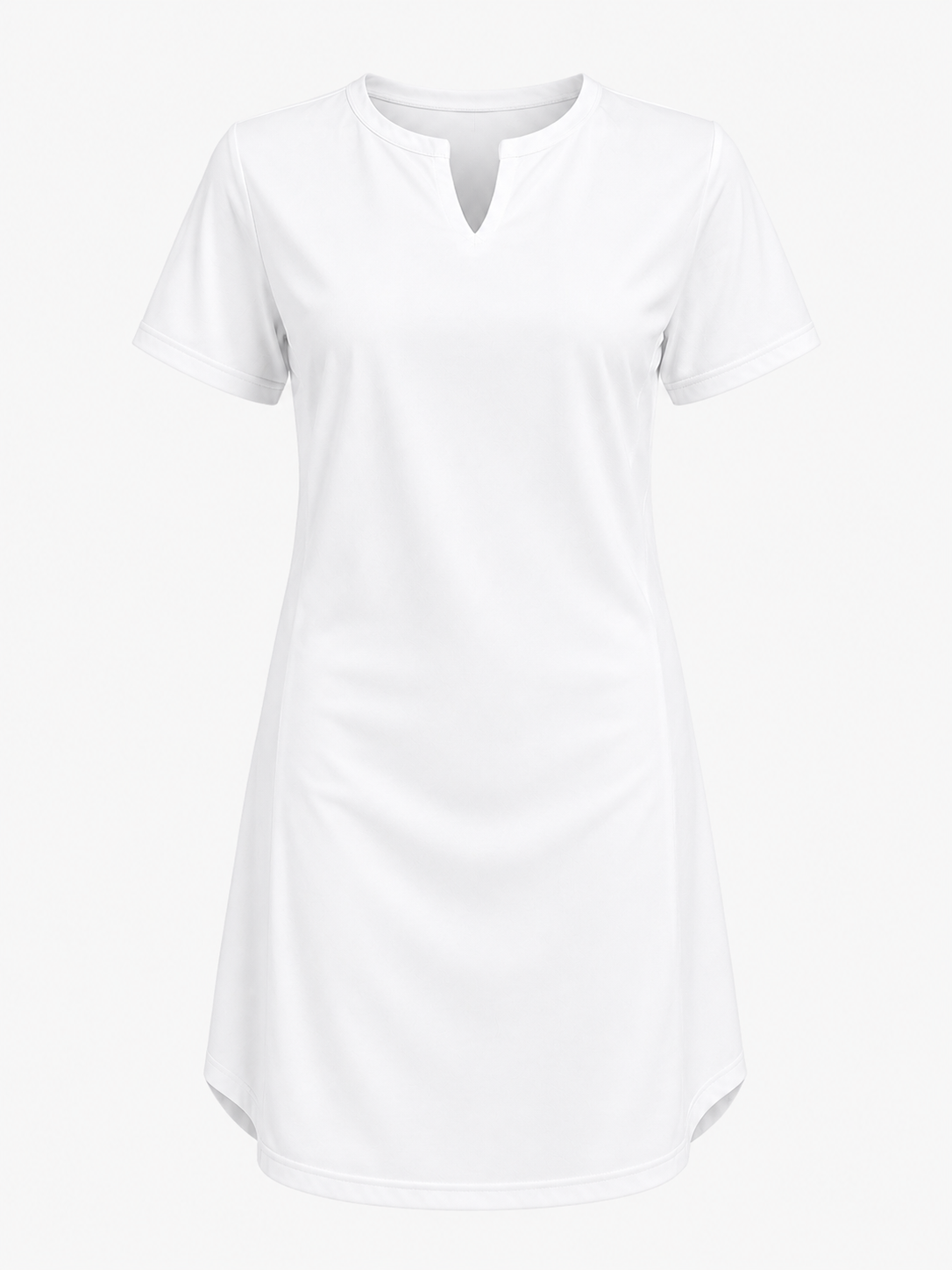 Midi Jurken : Dames Jurk van 95% Polyester en 5% Spandex met Korte Mouwen in van Pantinoshop