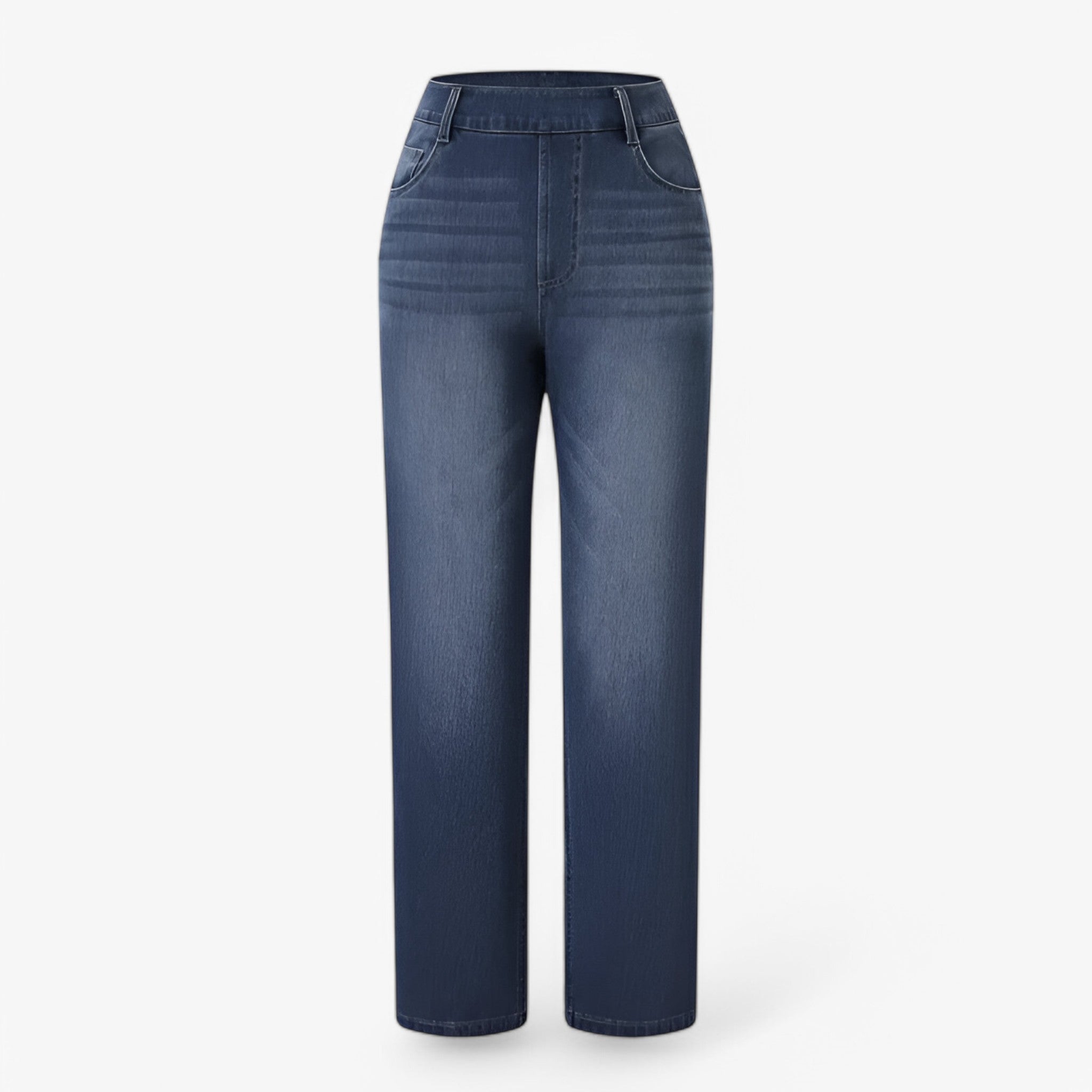 Pants : Dames Broek Zwart Hoge Taille met Elastische Band - Comfortabel & Stijlvol in van Pantino
