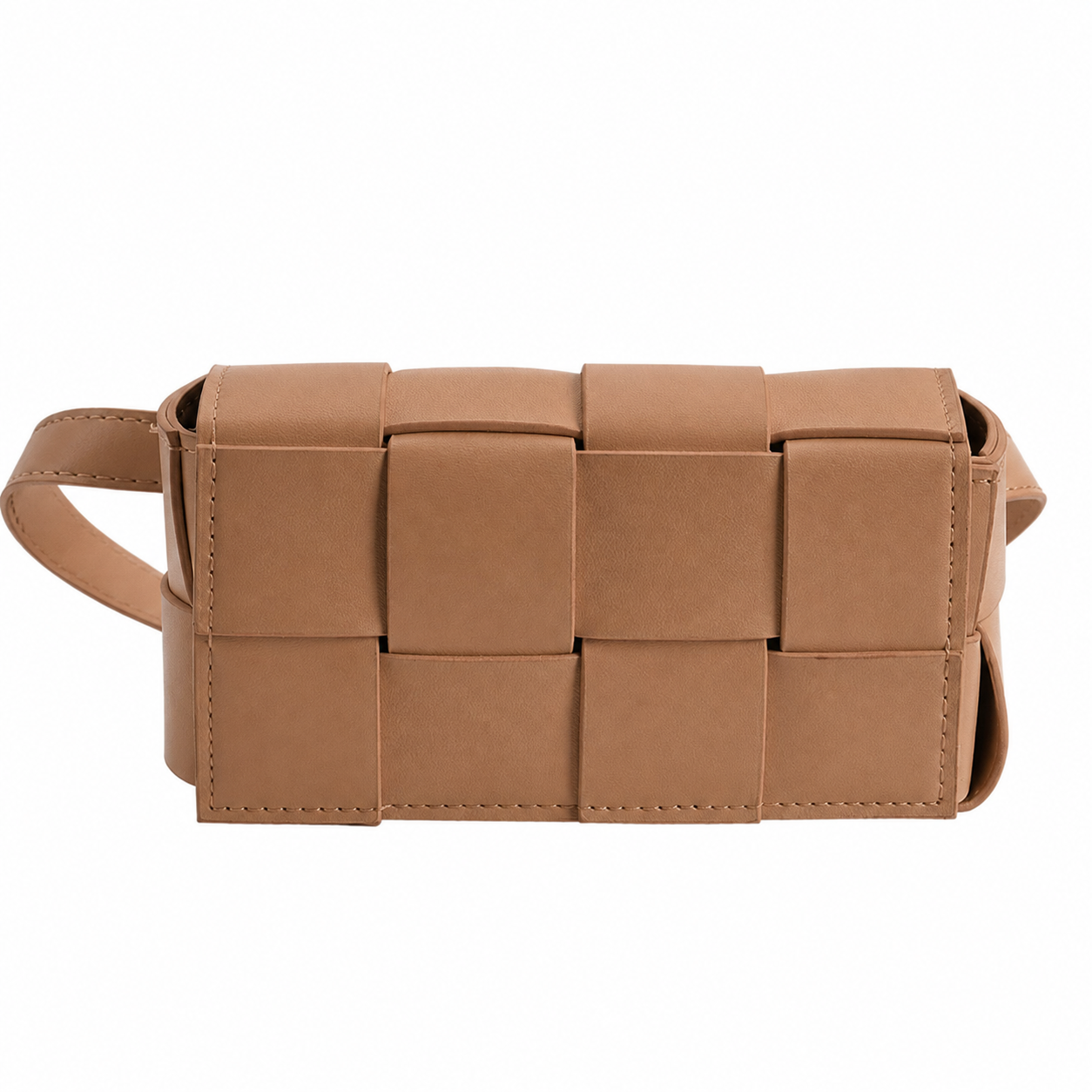 bags : Dames Crossbody Tas van PU - Compacte Schoudertas met Verstelbare Band in Bruin van Pantino