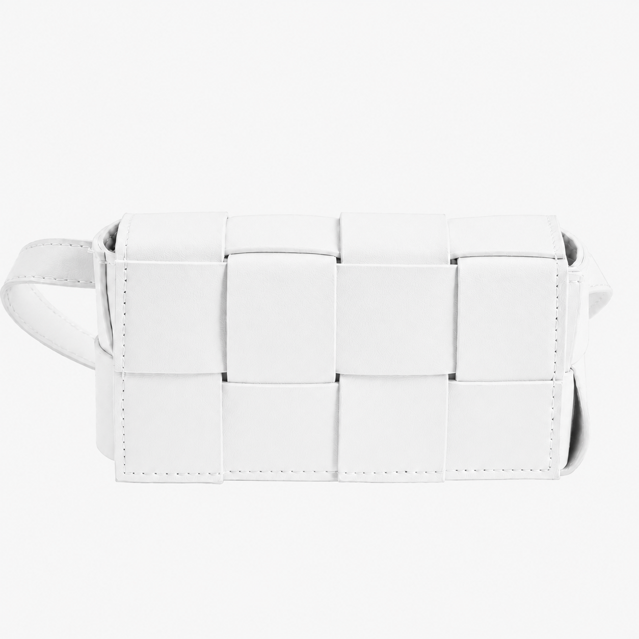 bags : Dames Crossbody Tas van PU - Compacte Schoudertas met Verstelbare Band in Wit van Pantino