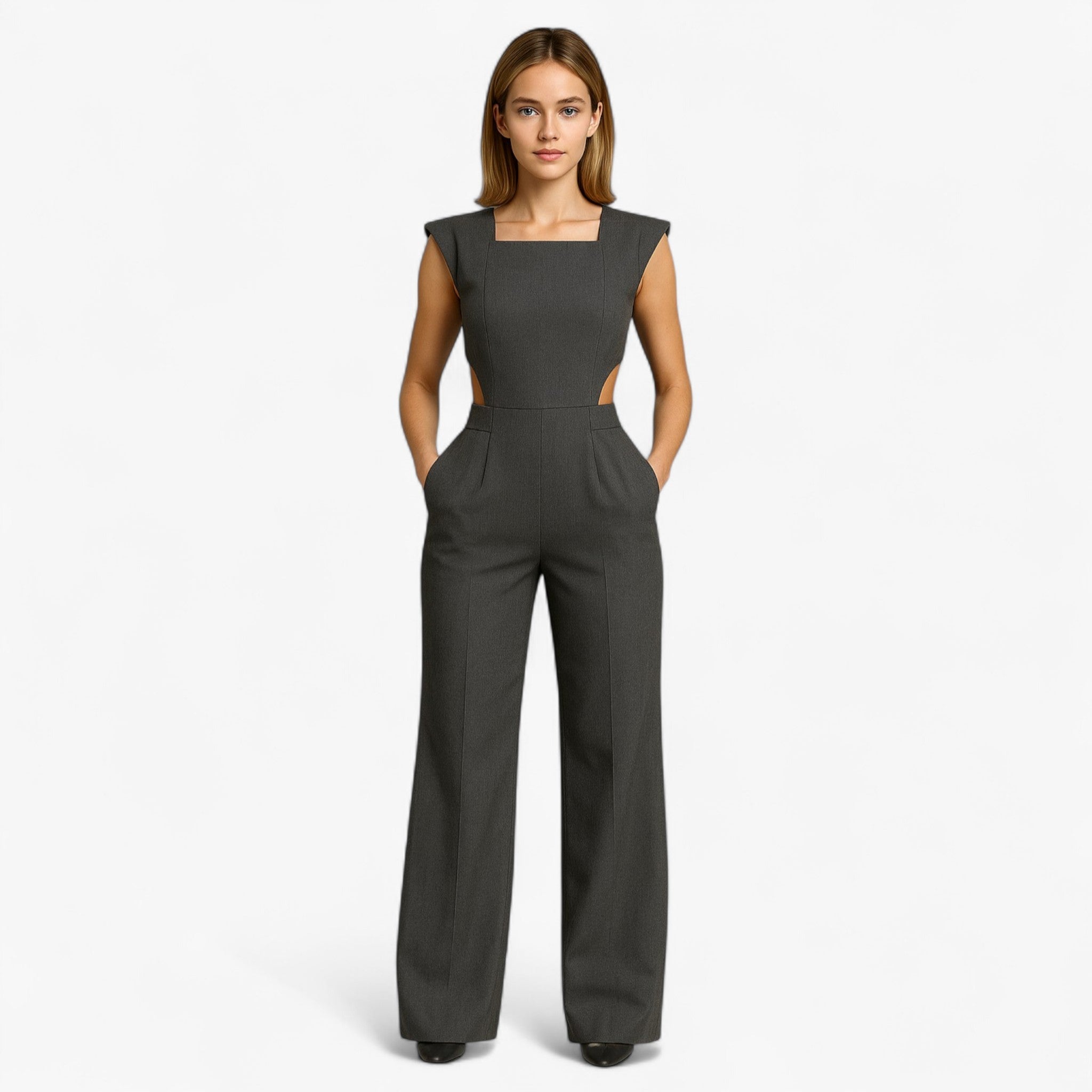 Women's Clothes : Dames Feestelijke Jumpsuit Zwart Elegant in van Pantino
