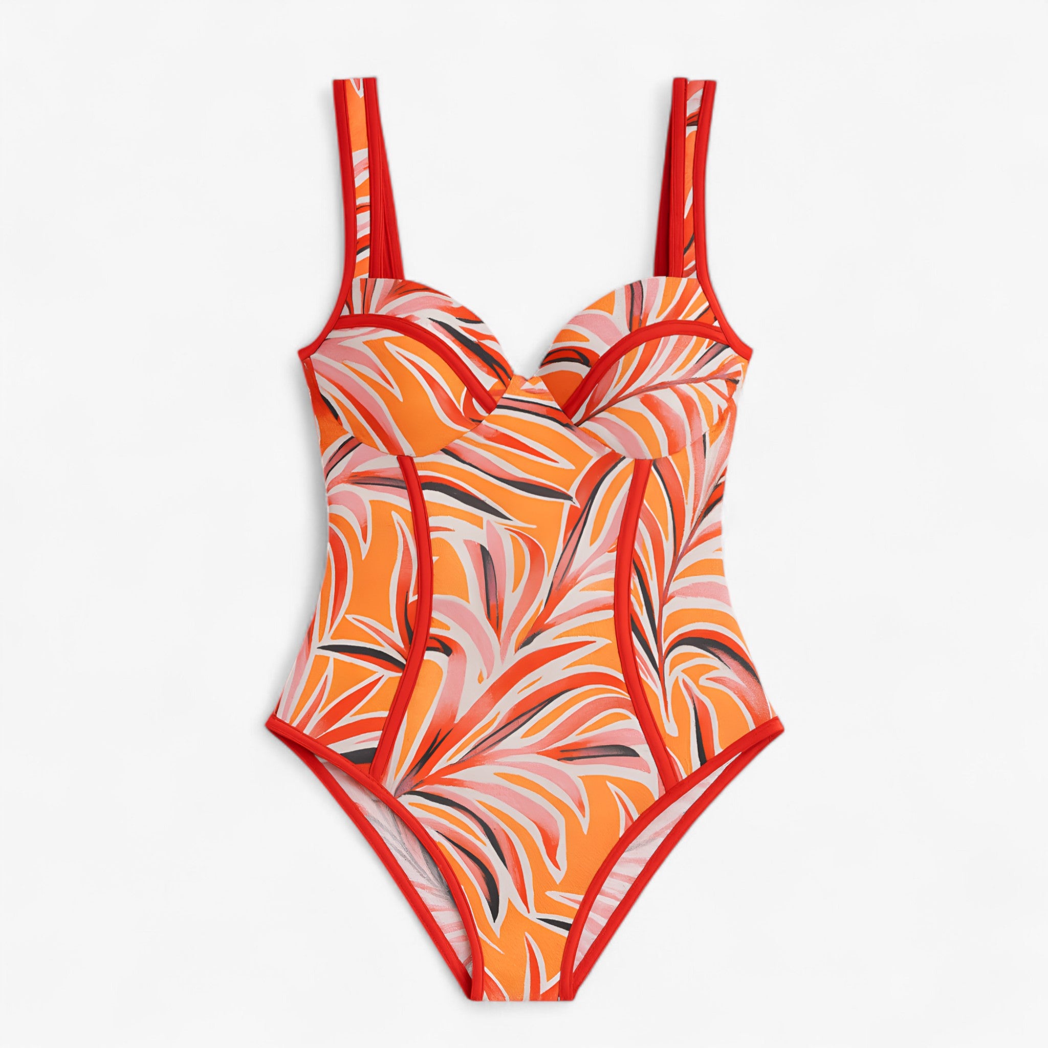 Women's Outfit : Dames Slim Fit Badpak voor Elegante Look - Zwart-wit in Multikleur van Pantino