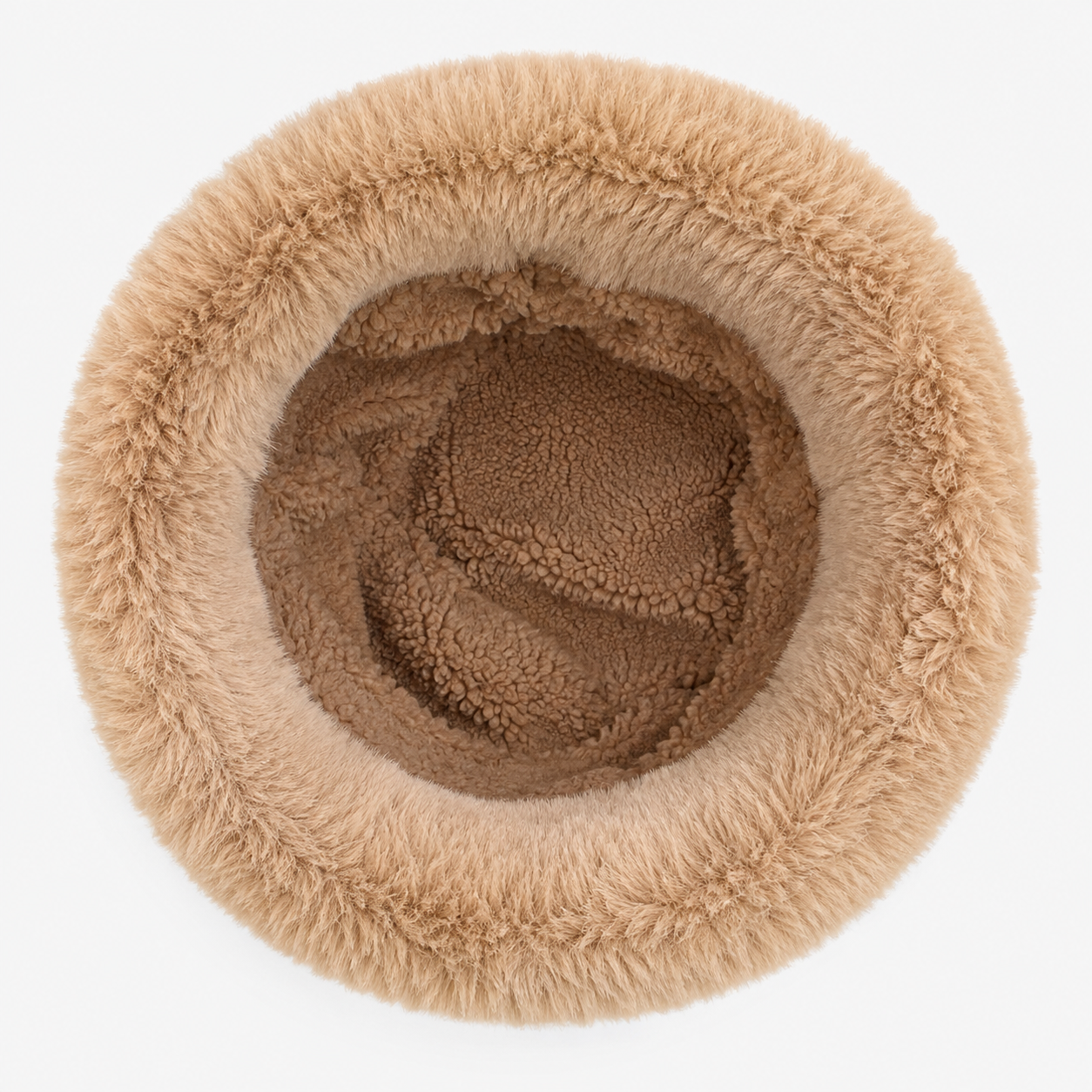 Hat : Dames Winter Buckethoed – Warme Teddy Hoed met Brede Rand in van Pantino